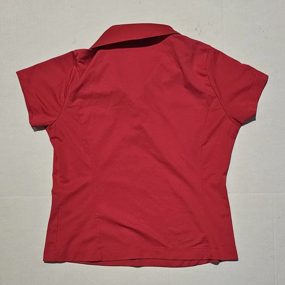 Nike Women's Red Button Down Shirt